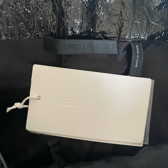 Black Helmut Lang PVC Wrap Mini Skirt - Picture 4 of 6